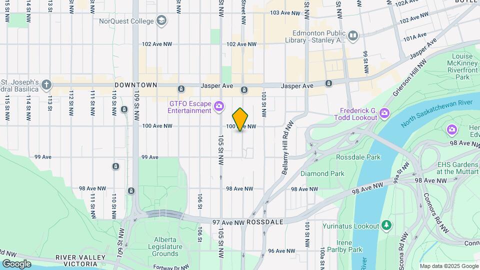 9938-9104 104 Street NW Map and Location Details