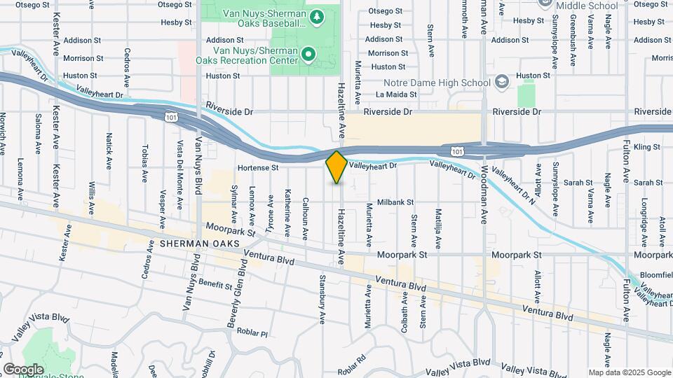 4525 Hazeltine Ave Mapa y Detalles de la Ubicación