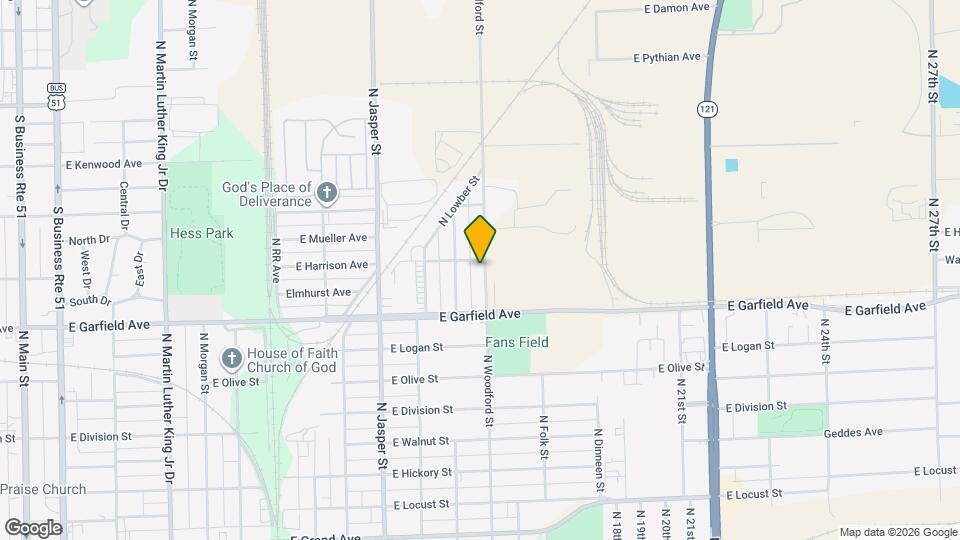 2075 N Woodford St Map and Location Details