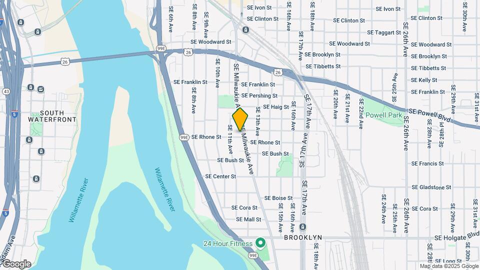 3615 SE Milwaukie Ave Map and Location Details