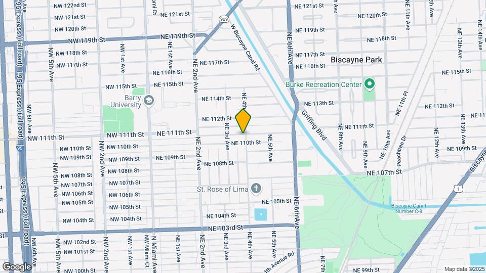 11020 NE 4th Ave Map and Location Details