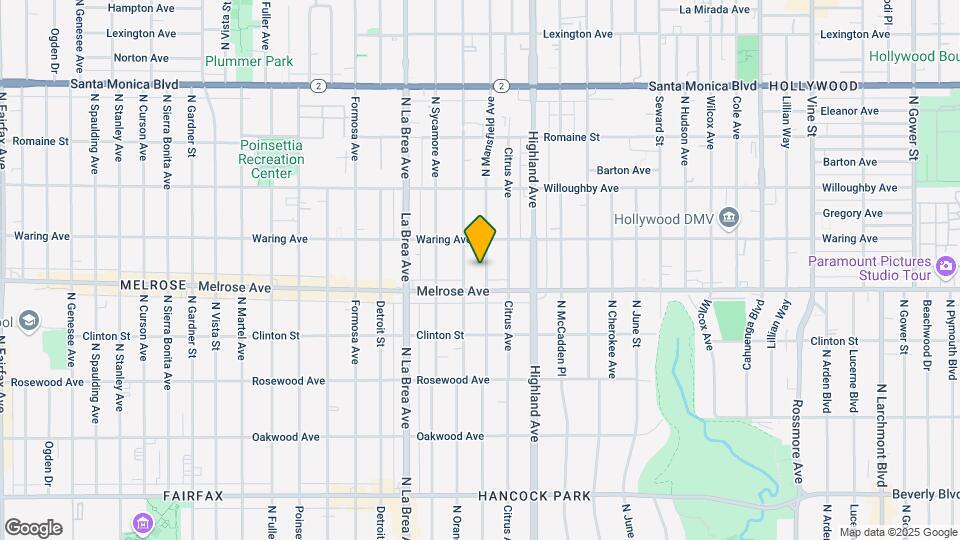 723 N Mansfield Ave Map and Location Details