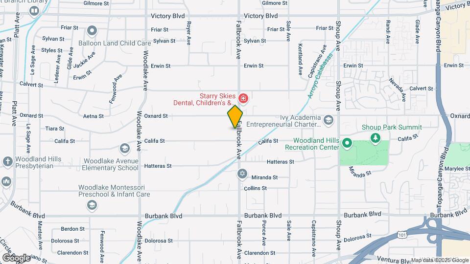 5921 Fallbrook Ave Map and Location Details