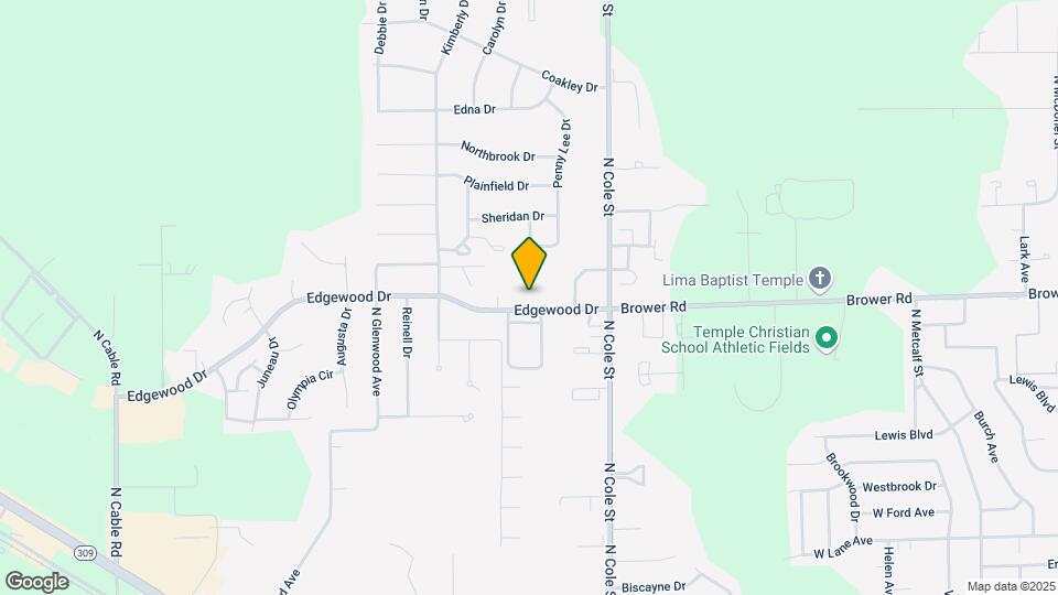 1450 Edgewood Dr Mapa y Detalles de la Ubicación