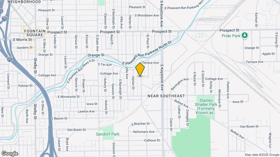1536 Churchman Ave Map and Location Details
