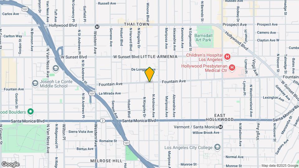 5162 Fountain Ave Map and Location Details