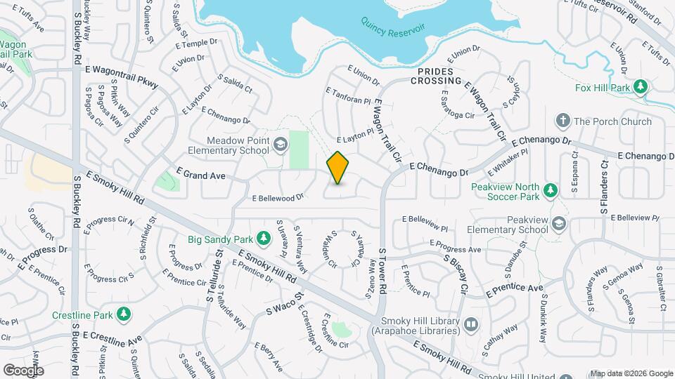 18255 E Bellewood Dr Map and Location Details