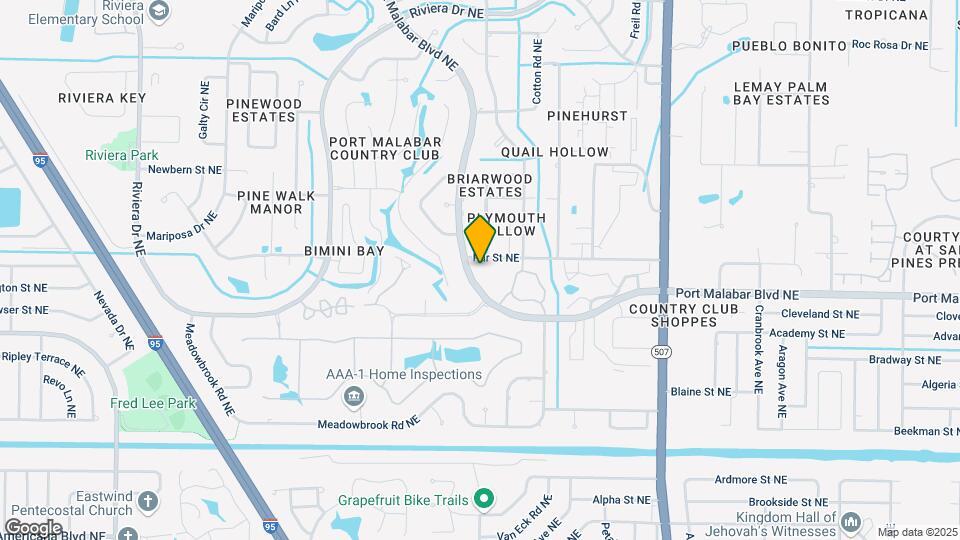 725 Port Malabar Blvd NE Map and Location Details