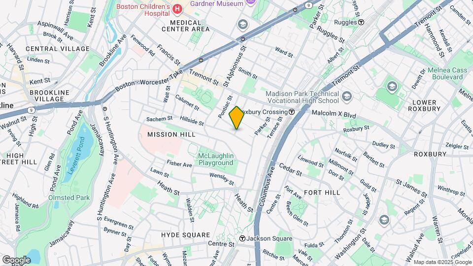 33 Hillside St, Unit 3 Map and Location Details