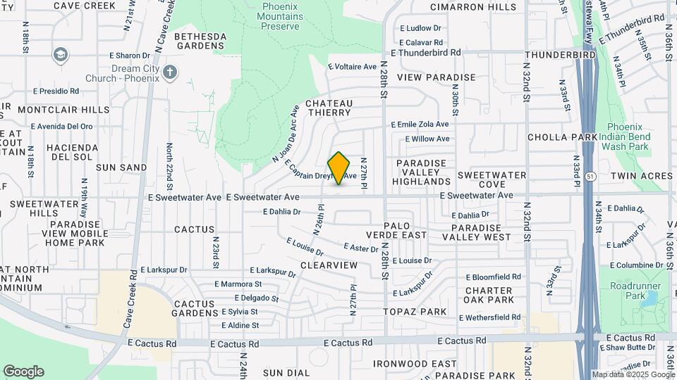 2618 E Sweetwater Ave Map and Location Details