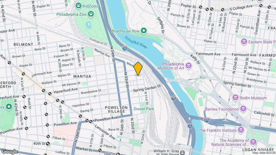 611 N 32nd St, Unit 3rd floor Map and Location Details