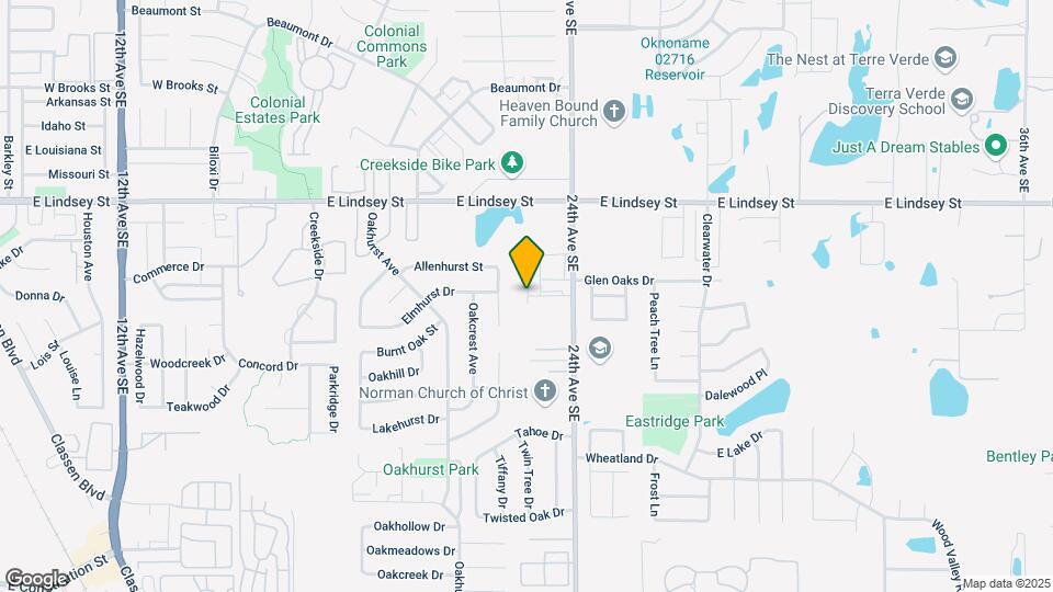 1319 Glen Oaks Dr Map and Location Details