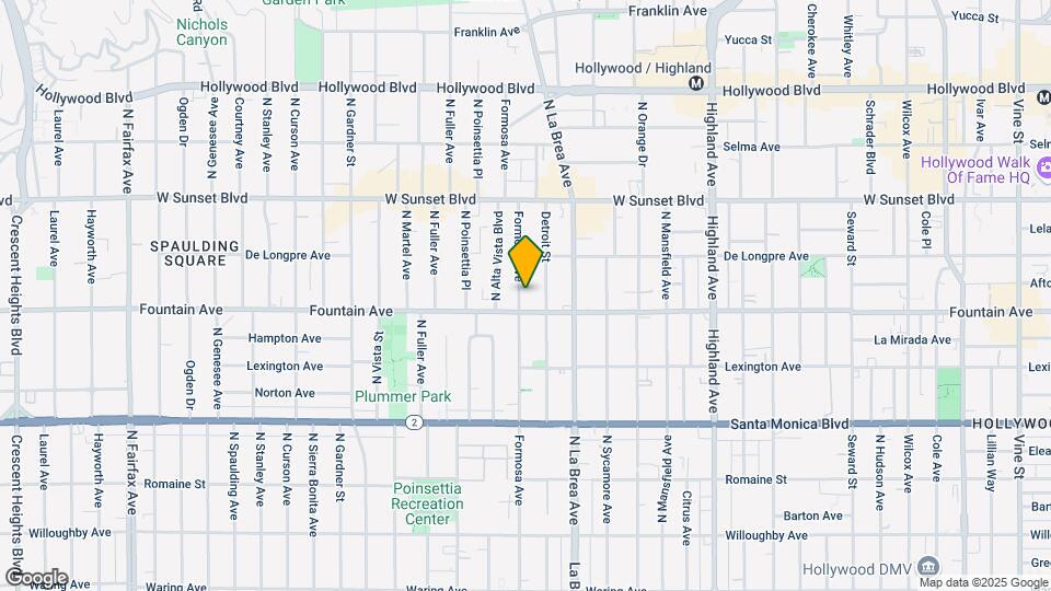 1314-1320 N Formosa Ave Map and Location Details