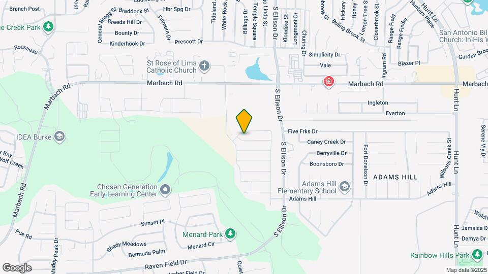 9819 Marbach Canyon Map and Location Details