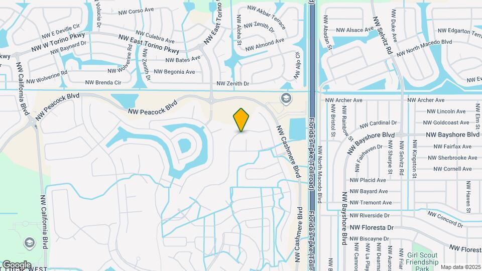 206 Magnolia Lakes Blvd Map and Location Details