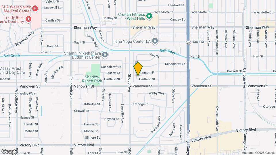 22321 Hartland St Map and Location Details