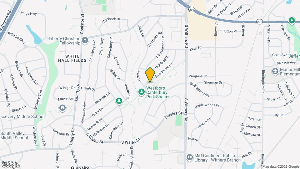 1221 Broadmore Ln Map and Location Details