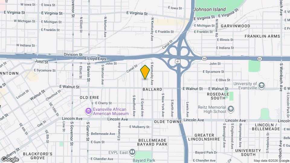 304 S Grand Ave Map and Location Details