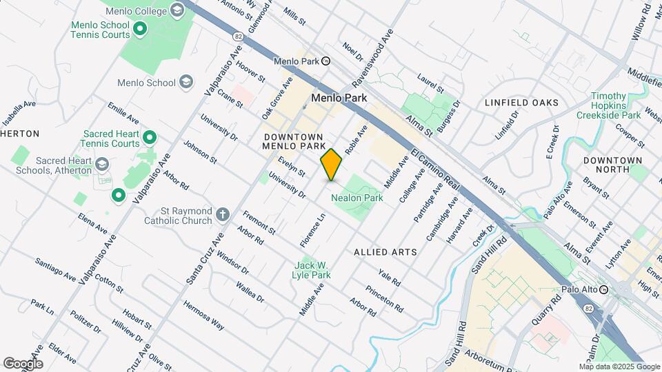 843 Roble Ave Mapa y Detalles de la Ubicación