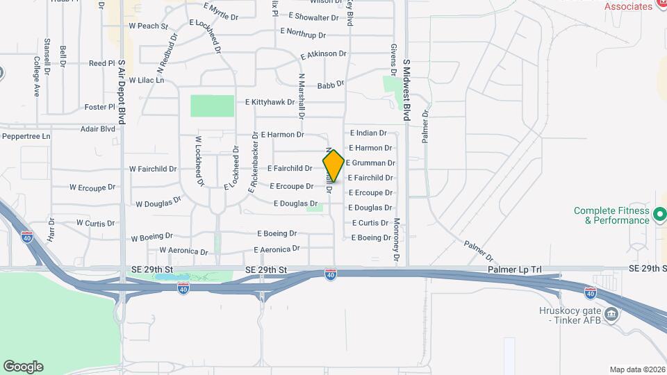 408 N Marshall Dr Map and Location Details