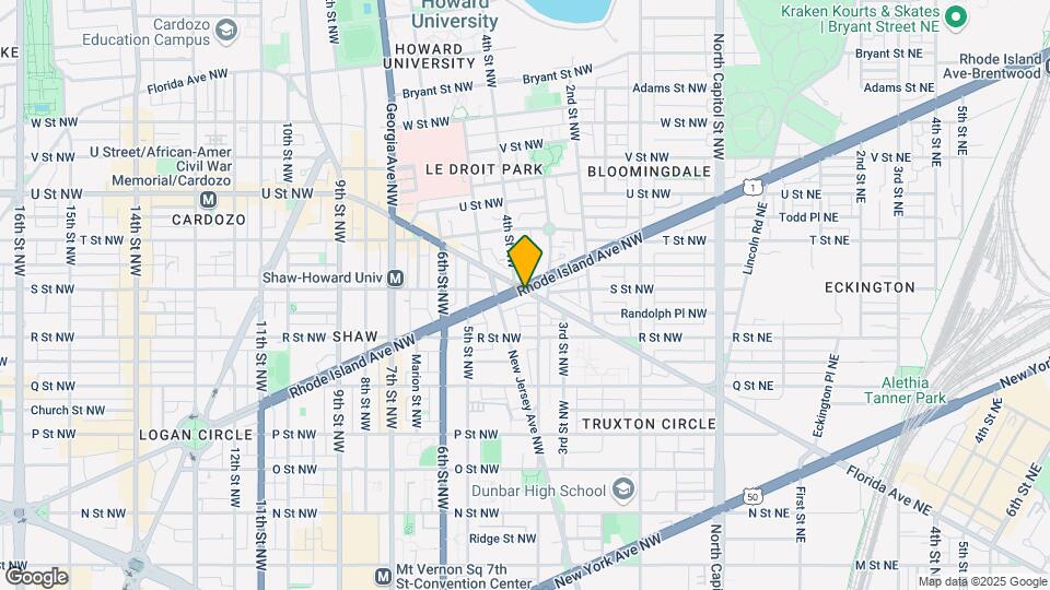 414 Florida Ave NW Map and Location Details
