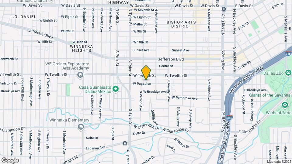 733 W Page Ave Map and Location Details