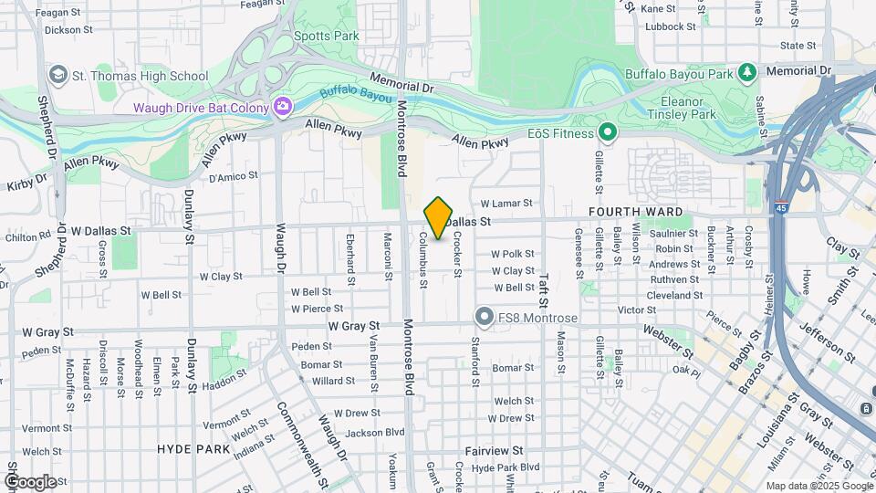 2221 W Dallas St Map and Location Details