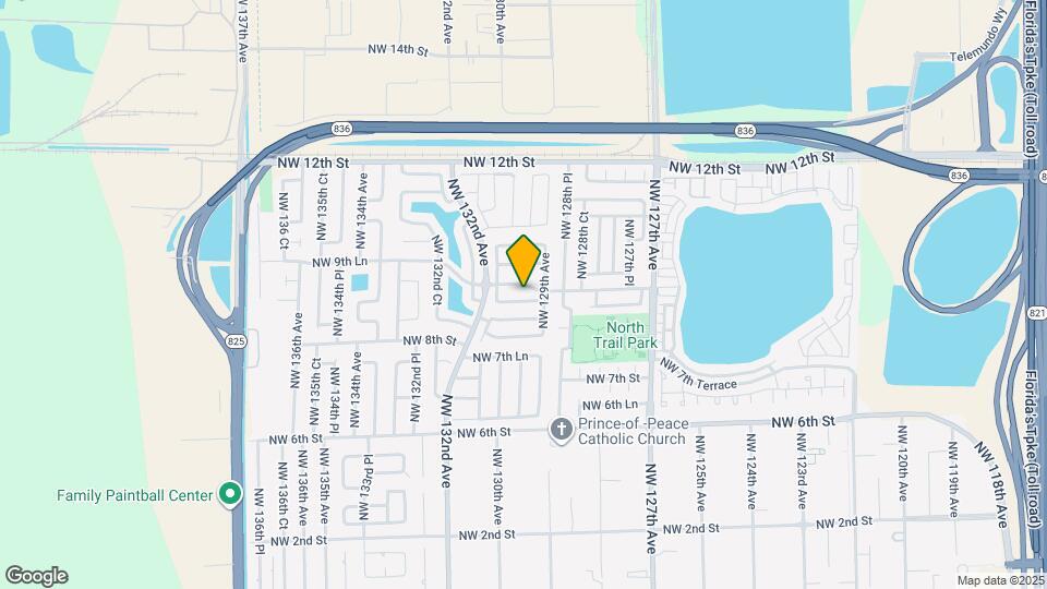 12955 NW 8th Ln Map and Location Details