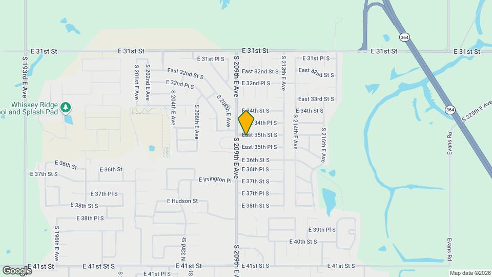 20918 East 35th St S Mapa y Detalles de la Ubicación