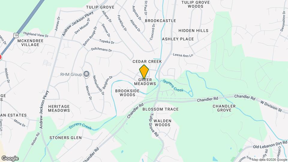 421 Scotts Creek Trail Map and Location Details