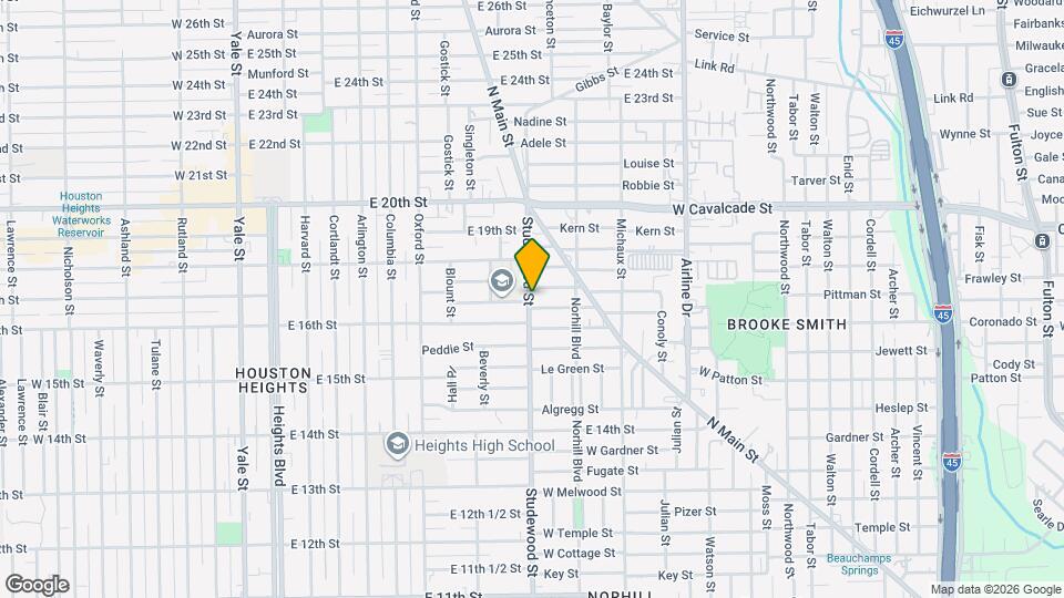 1702 Studewood St Map and Location Details