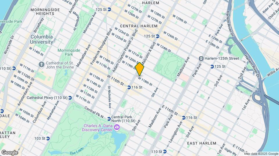 79 W 118th St Mapa y Detalles de la Ubicación