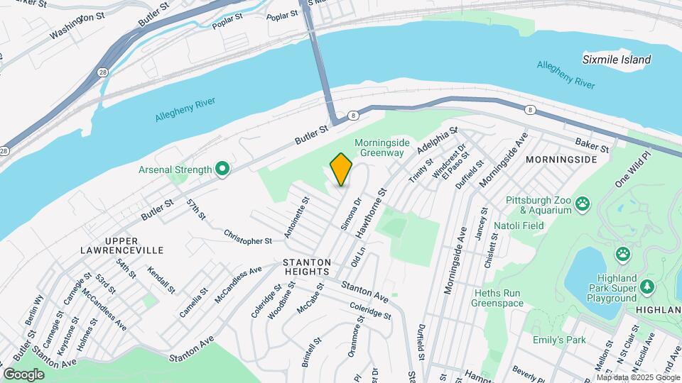 1453 Woodbine St, Unit 2 Map and Location Details