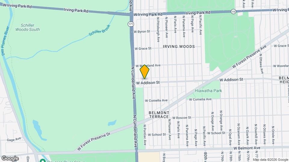 8320 W Addison St, Unit #1 Map and Location Details