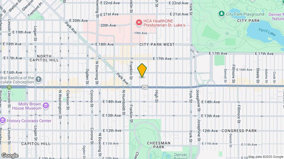 1538 Gilpin St Map and Location Details