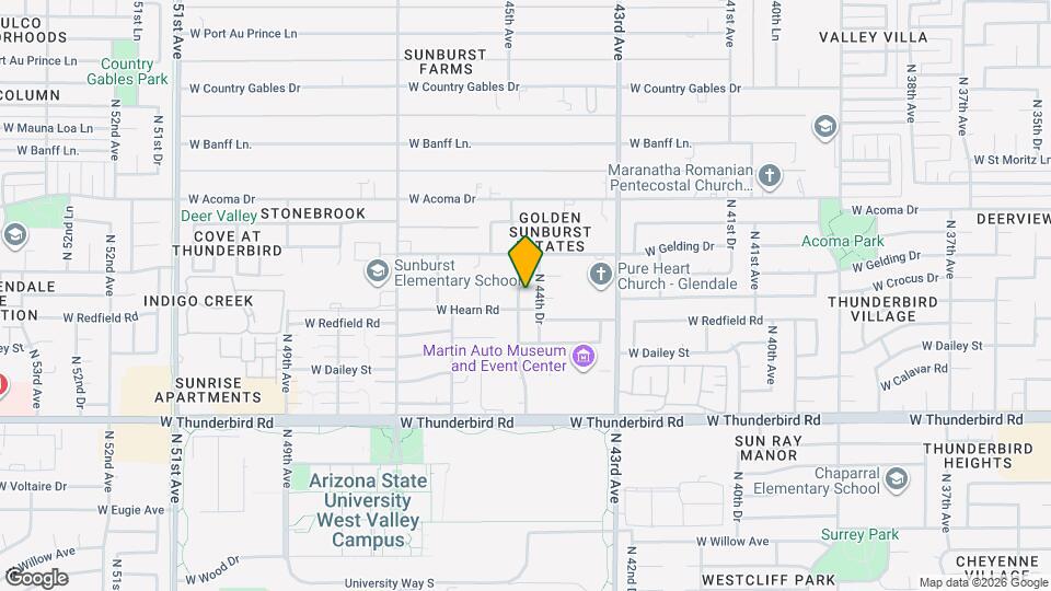 14209 N 45th Ave Map and Location Details