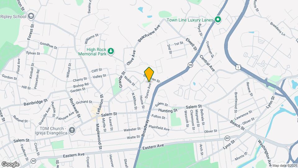 70 Durso Ave Map and Location Details