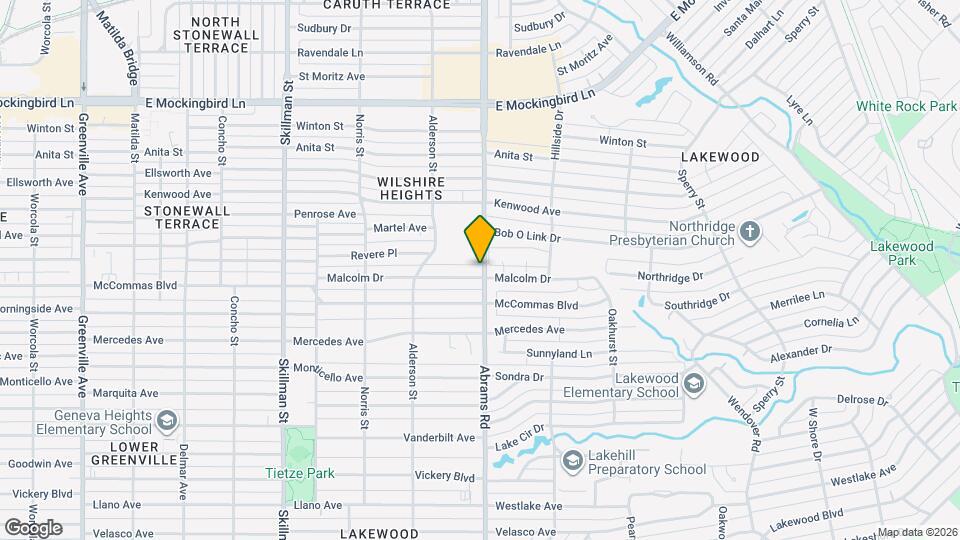 6365 Malcolm Dr Map and Location Details