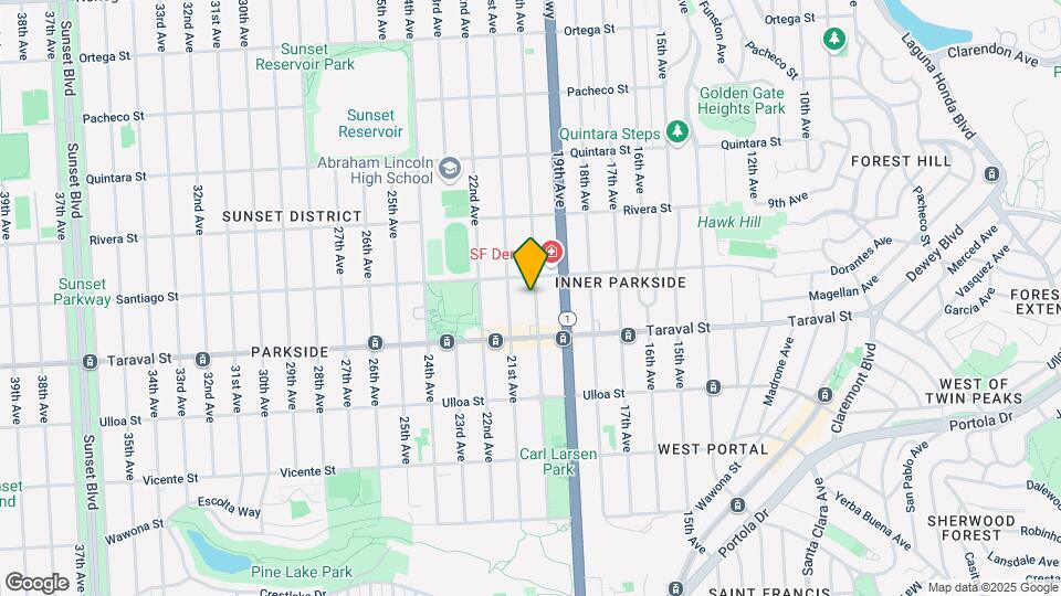 2335 20th Ave-Unit -UPPER Map and Location Details