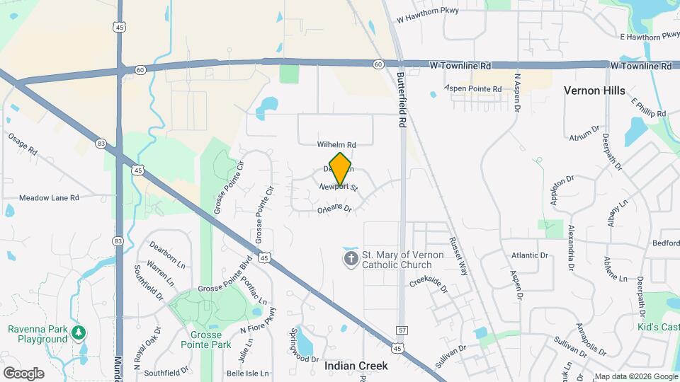 1357 Newport St Map and Location Details