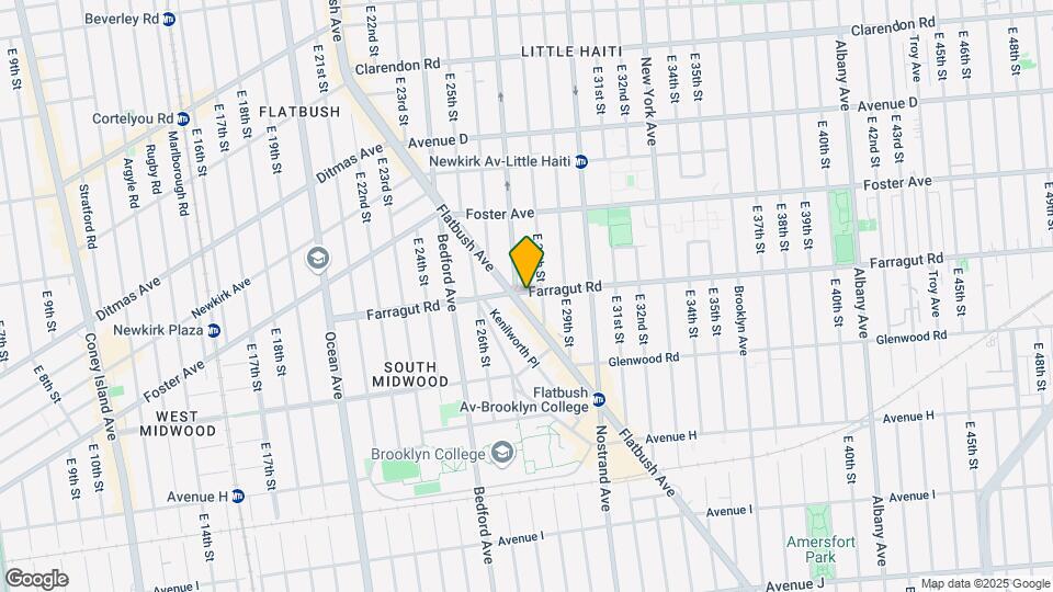 1427 Flatbush Ave Map and Location Details