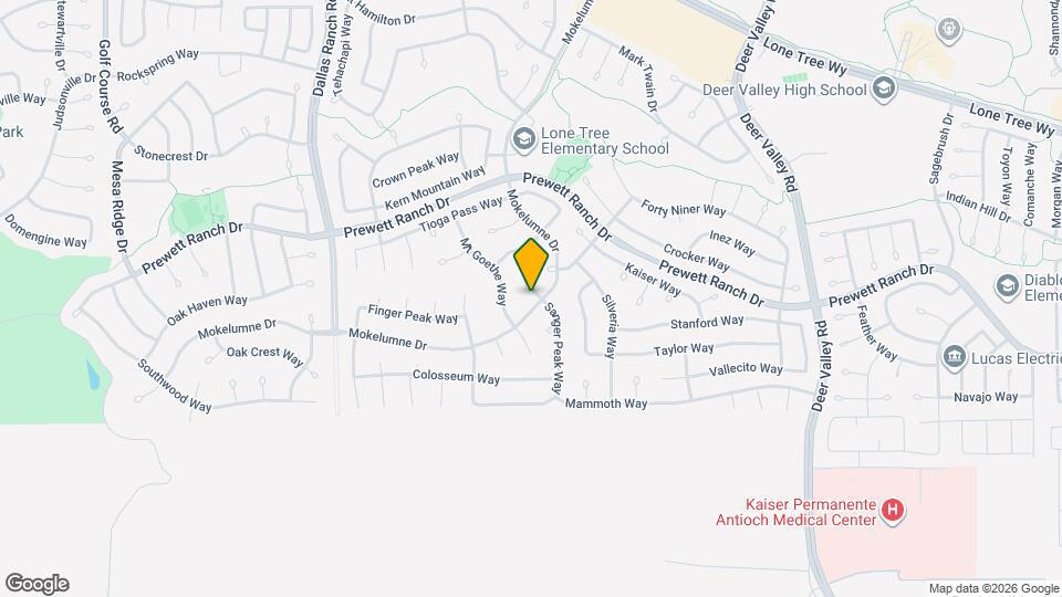 1822 Sanger Peak Way Map and Location Details