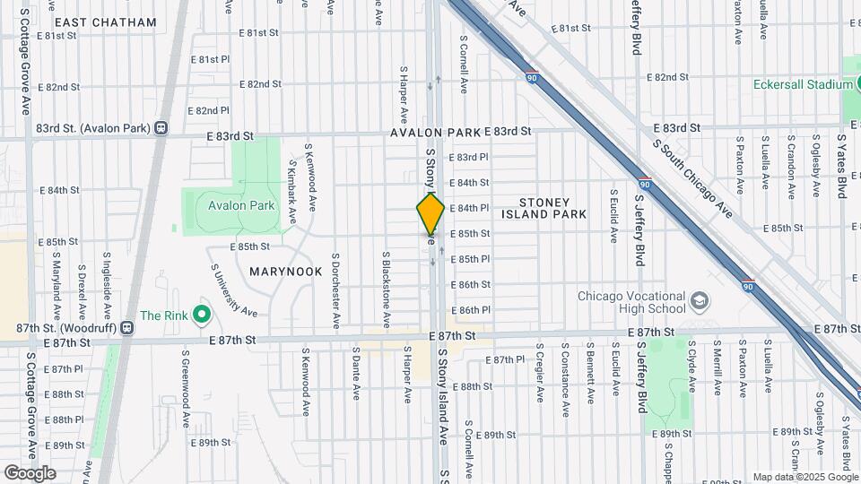 8502 S Stony Island Ave Map and Location Details