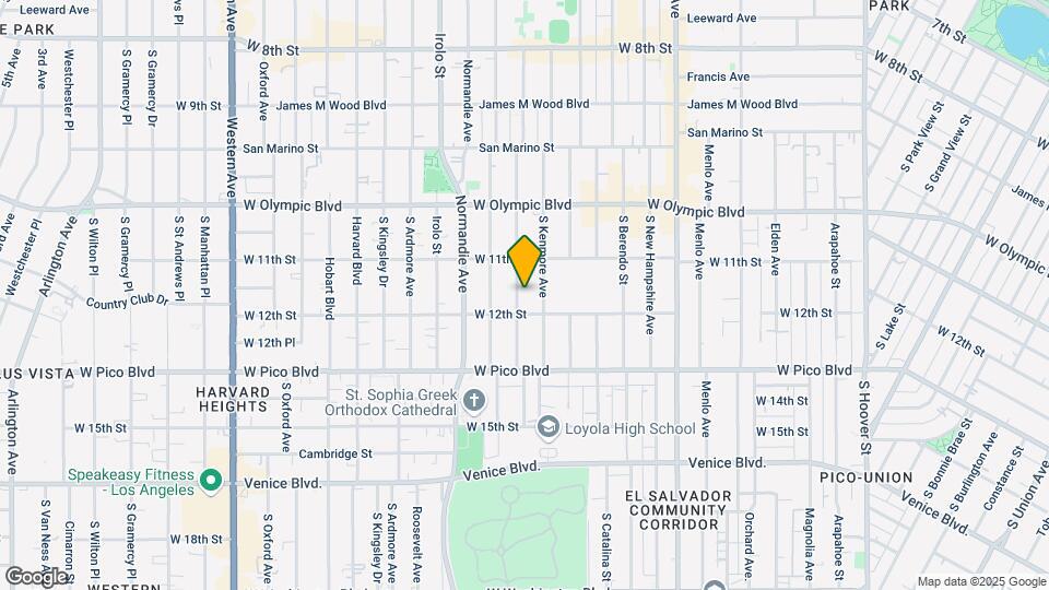 1138 Fedora St Map and Location Details