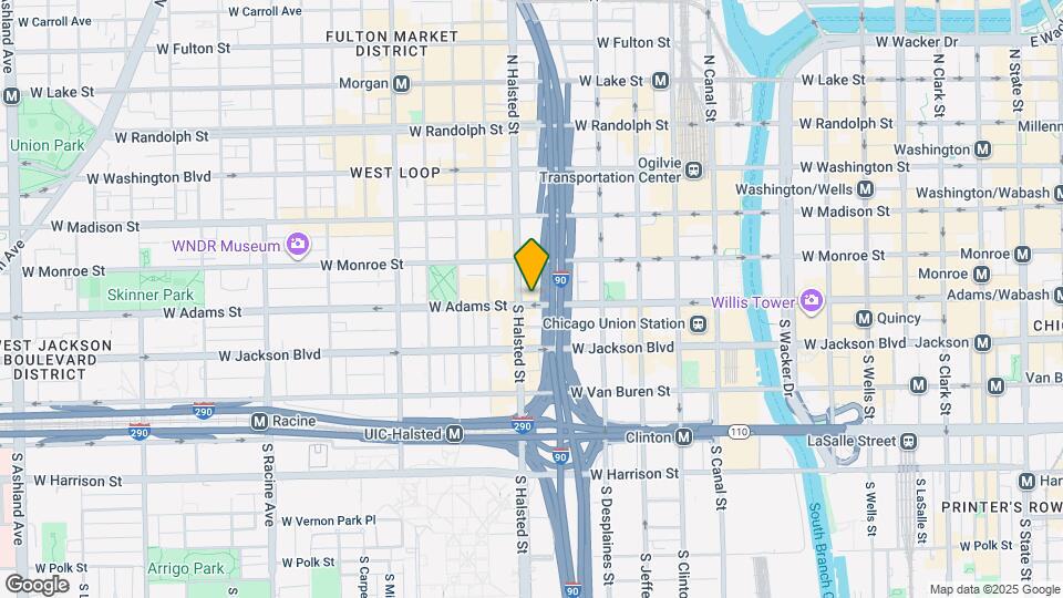 780 W Adams St Map and Location Details
