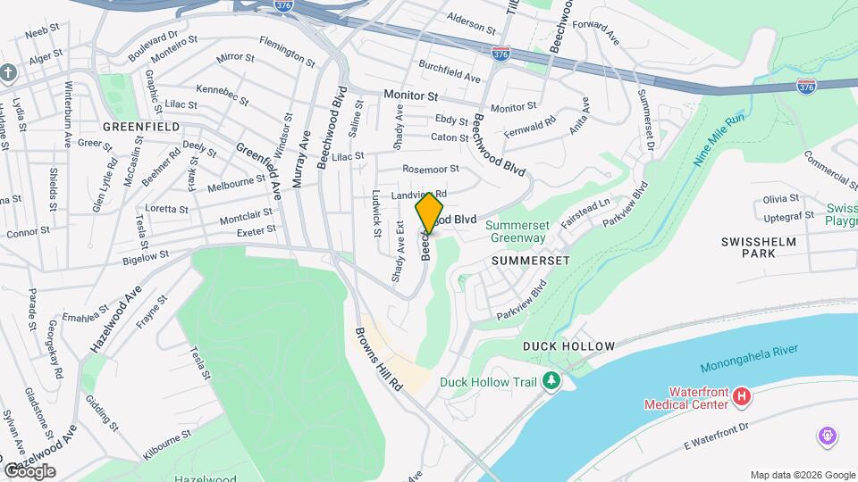 3141 Beechwood Blvd Map and Location Details