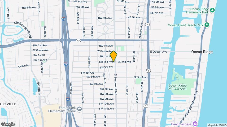 100 SW 2nd Ave Map and Location Details