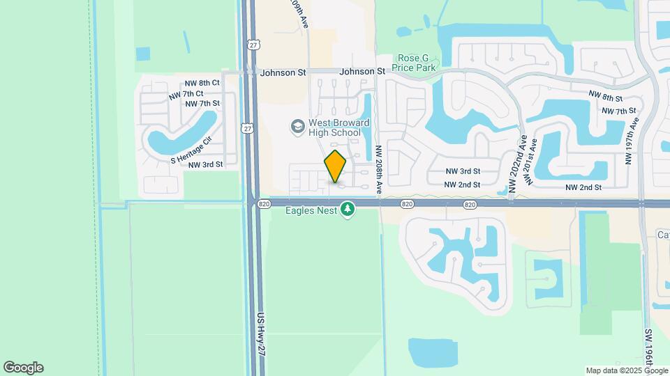 20884 NW 1st St Map and Location Details