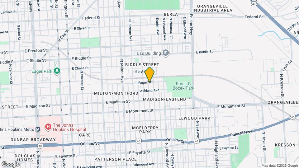 923 N Belnord Ave Map and Location Details