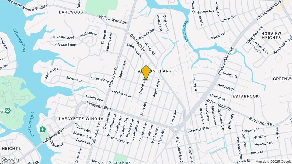 3408 Peronne Ave Mapa y Detalles de la Ubicación